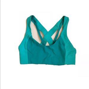 NWT Lululemon Sweat Times Bra - Size 10 - Spirit Green/Eucalyptus